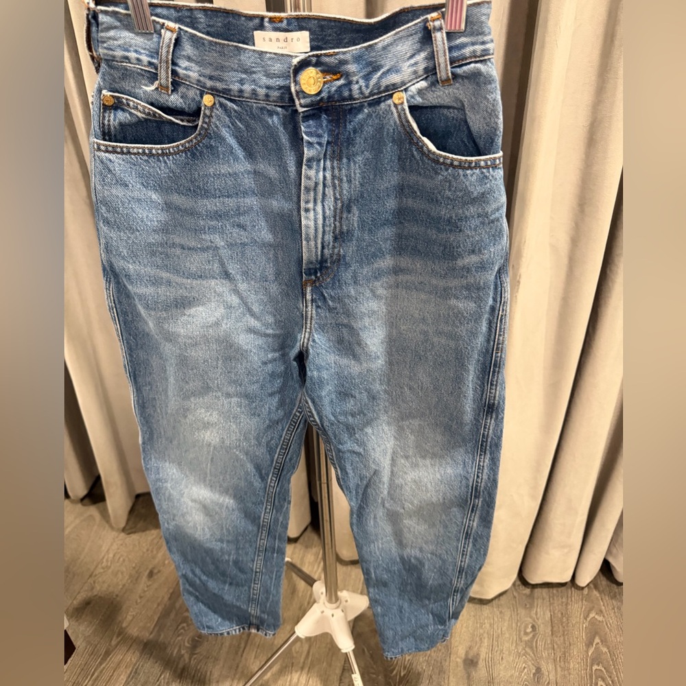 Stylish High Rise Blue Women's Jeans - Picture 2 of 3